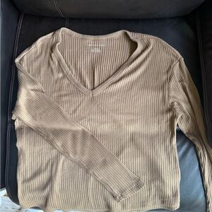 American Eagle Outfitters Ribbed Knit Top